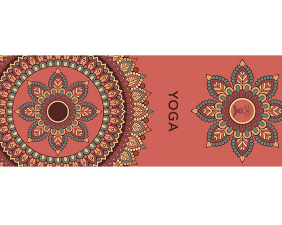 HKM-937939 Non-Slip Yoga Mat Towel for Meditation, Dancing, and Fitness - Available in 5 Stylish Designs (160x80cm, 2mm Thick)