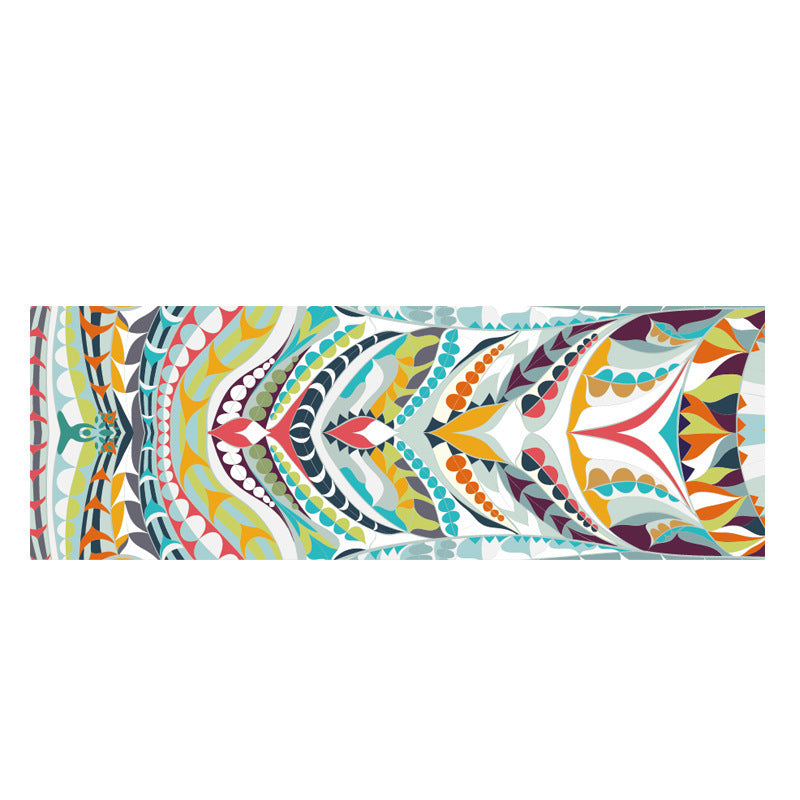 HKM-937939 Non-Slip Yoga Mat Towel for Meditation, Dancing, and Fitness - Available in 5 Stylish Designs (160x80cm, 2mm Thick)