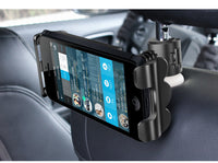 HKM-937939 Universal Adjustable Car Headrest Tablet Holder with 360-Degree Rotation for Devices 4 to 12 Inches