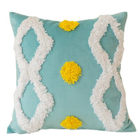 HKM-938003 Three-Dimensional Tufted Pillowcase for Sofa and Bedside - 45x45cm Polyester Fiber Insert