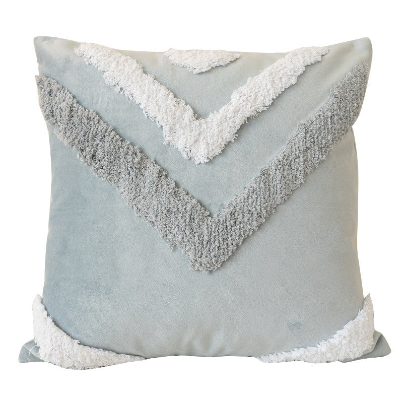 HKM-938003 Three-Dimensional Tufted Pillowcase for Sofa and Bedside - 45x45cm Polyester Fiber Insert