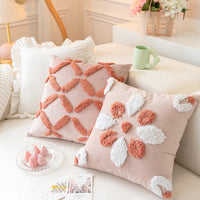 HKM-938003 Three-Dimensional Tufted Pillowcase for Sofa and Bedside - 45x45cm Polyester Fiber Insert