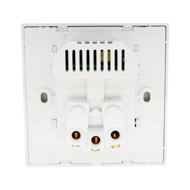 HKM-938067 Child-Safe Socket with Easy Installation - 16A/25V, White/Black, 86*86mm