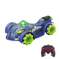 HKM-938131 Flash Spray Shark 2.4GHz Remote Control Stunt Car with Light and Music, Electric Drift Truck for Indoor and Outdoor Fun