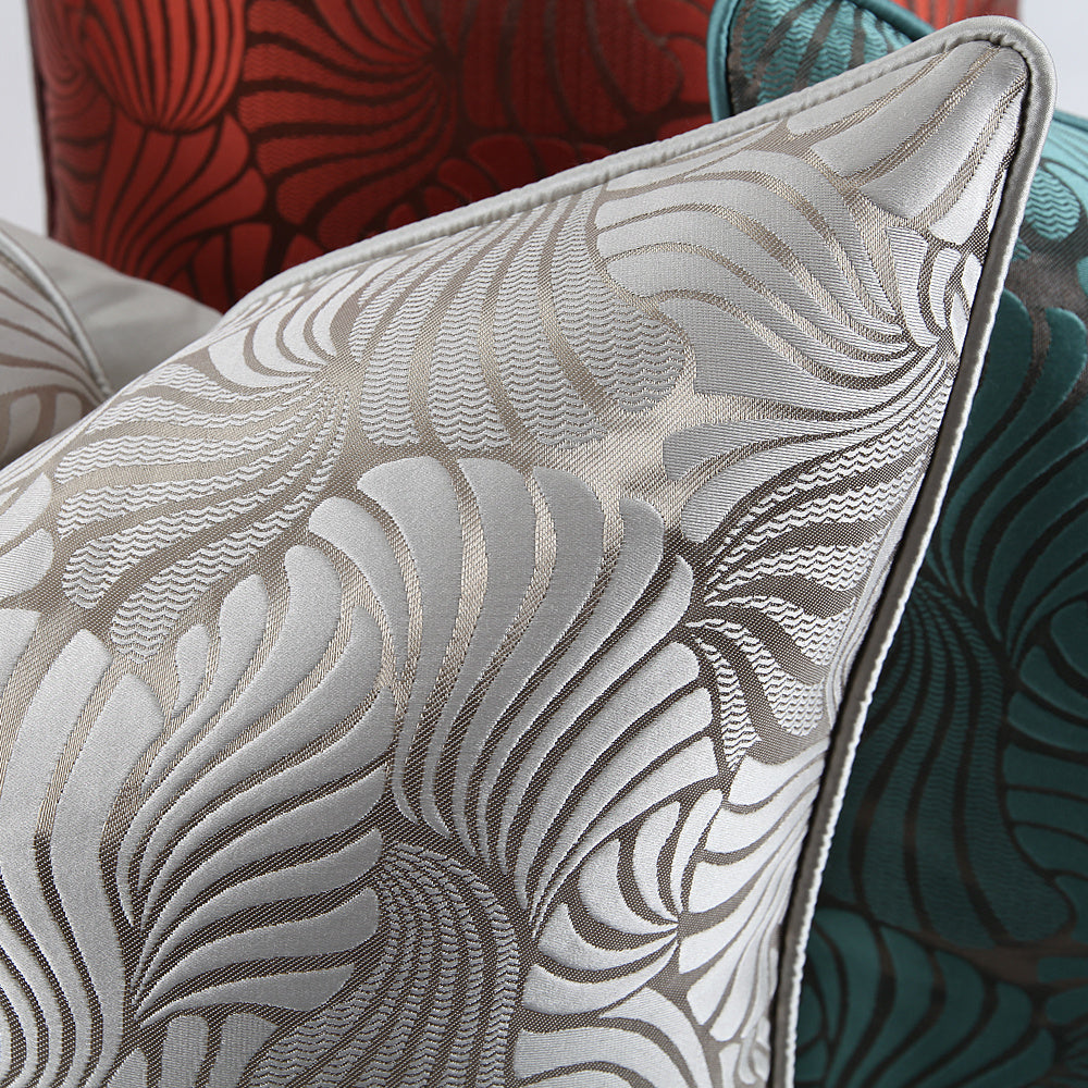 HKM-938259 Modern Landscape Pillowcase in New Wine Red, Dark Green, Coffee, and Silver Gray, Multiple Sizes Available