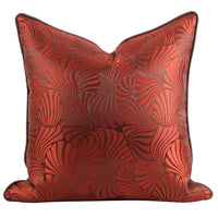 HKM-938259 Modern Landscape Pillowcase in New Wine Red, Dark Green, Coffee, and Silver Gray, Multiple Sizes Available
