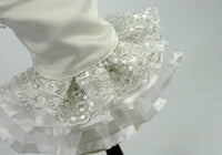 HKM-938323 Elegant White Pet Skirt Wedding Dress for Spring and Autumn Seasons
