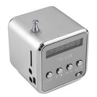 HKM-938451 Portable Mini FM Radio Speaker with MP3 Player, LCD Display, and Rechargeable Battery - Supports Micro SD, USB, and AUX Input