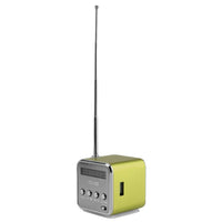 HKM-938451 Portable Mini FM Radio Speaker with MP3 Player, LCD Display, and Rechargeable Battery - Supports Micro SD, USB, and AUX Input