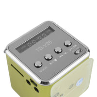 HKM-938451 Portable Mini FM Radio Speaker with MP3 Player, LCD Display, and Rechargeable Battery - Supports Micro SD, USB, and AUX Input