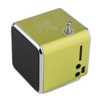 HKM-938451 Portable Mini FM Radio Speaker with MP3 Player, LCD Display, and Rechargeable Battery - Supports Micro SD, USB, and AUX Input
