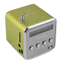 HKM-938451 Portable Mini FM Radio Speaker with MP3 Player, LCD Display, and Rechargeable Battery - Supports Micro SD, USB, and AUX Input
