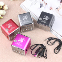 HKM-938451 Portable Mini FM Radio Speaker with MP3 Player, LCD Display, and Rechargeable Battery - Supports Micro SD, USB, and AUX Input