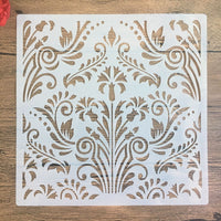 HKM-938643 Polygonal Painting Template for Wall Art - 30x30cm PET Stencils for Cake, Jewel, and Clay Decoration