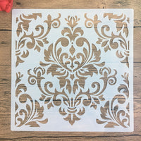 HKM-938643 Polygonal Painting Template for Wall Art - 30x30cm PET Stencils for Cake, Jewel, and Clay Decoration