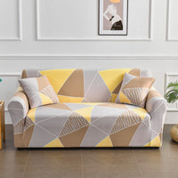 HKM-938771 All-Inclusive Stretch Sofa Cover with Plant and Flower Pattern