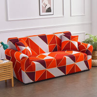 HKM-938771 All-Inclusive Stretch Sofa Cover with Plant and Flower Pattern