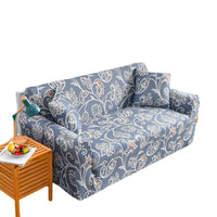 HKM-938771 All-Inclusive Stretch Sofa Cover with Plant and Flower Pattern