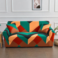 HKM-938771 All-Inclusive Stretch Sofa Cover with Plant and Flower Pattern