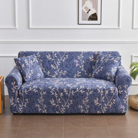 HKM-938771 All-Inclusive Stretch Sofa Cover with Plant and Flower Pattern