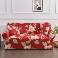 HKM-938771 All-Inclusive Stretch Sofa Cover with Plant and Flower Pattern