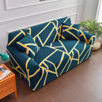 HKM-938771 All-Inclusive Stretch Sofa Cover with Plant and Flower Pattern