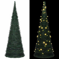 HKM-938835 Artificial Christmas Tree with Warm White Lights - 150 cm, USB-Powered, Reusable Décor