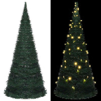 HKM-938835 Artificial Christmas Tree with Warm White Lights - 150 cm, USB-Powered, Reusable Décor