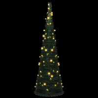 HKM-938835 Artificial Christmas Tree with Warm White Lights - 150 cm, USB-Powered, Reusable Décor