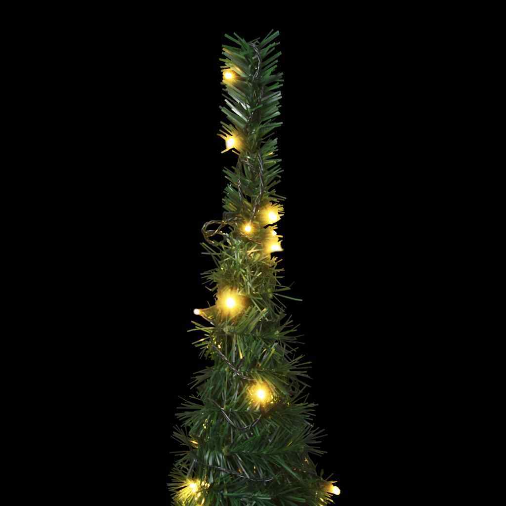 HKM-938835 Artificial Christmas Tree with Warm White Lights - 150 cm, USB-Powered, Reusable Décor