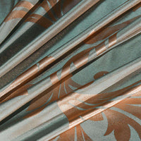 HKM-939027 Court Style Satin Jacquard Four-Piece Bed Sheet Set in British Fashion Green Camel