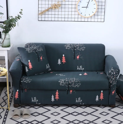HKM-939091 Elastic Polyester Sofa Cover for Three-Seat Sofas (190-230cm)