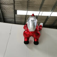 HKM-939155 Inflatable Santa Claus Climbing Wall Decoration - Sizes 2M to 5M with Fan
