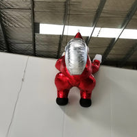 HKM-939155 Inflatable Santa Claus Climbing Wall Decoration - Sizes 2M to 5M with Fan