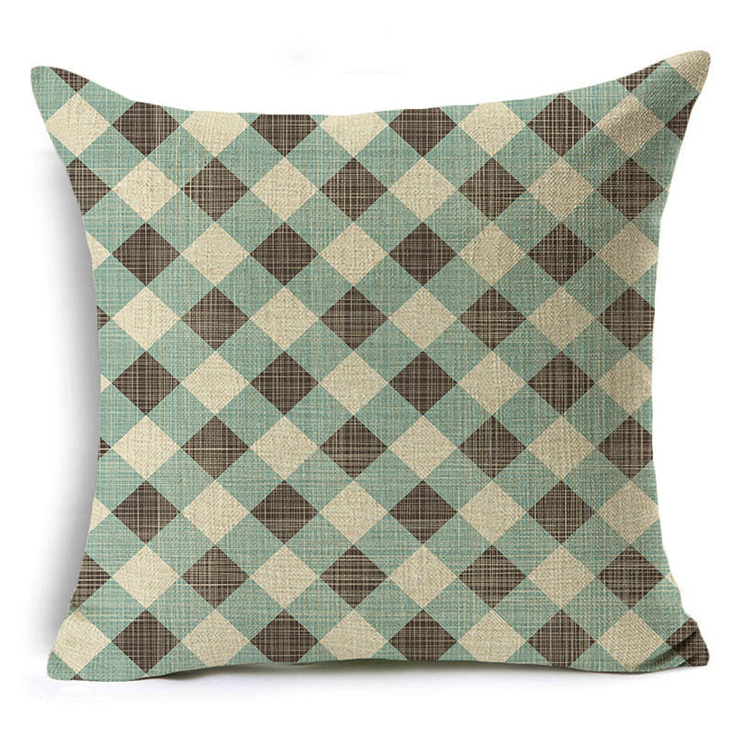 HKM-939155 Linen Peach Skin Pillowcase - Ultra Soft Cushion Cover, 45x45cm, Versatile for Any Space