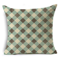 HKM-939155 Linen Peach Skin Pillowcase - Ultra Soft Cushion Cover, 45x45cm, Versatile for Any Space