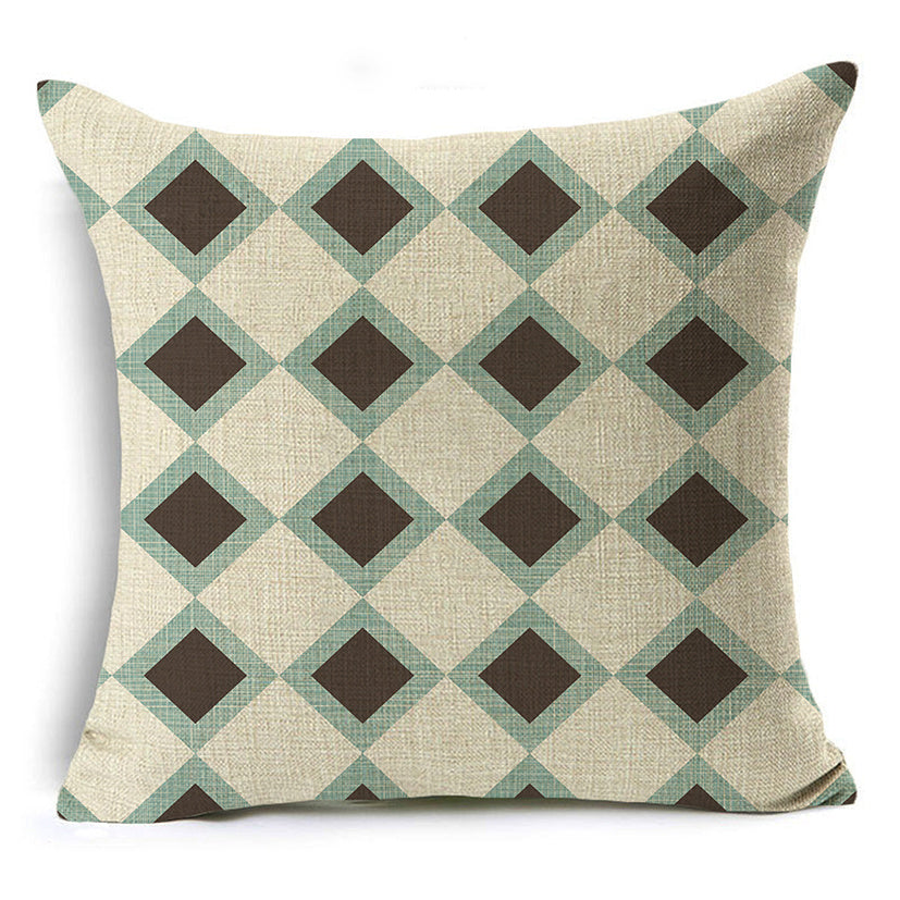 HKM-939155 Linen Peach Skin Pillowcase - Ultra Soft Cushion Cover, 45x45cm, Versatile for Any Space