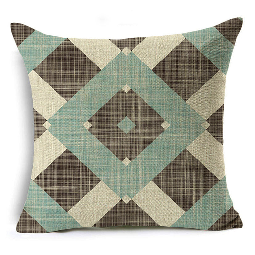 HKM-939155 Linen Peach Skin Pillowcase - Ultra Soft Cushion Cover, 45x45cm, Versatile for Any Space
