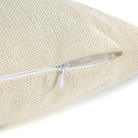 HKM-939155 Linen Peach Skin Pillowcase - Ultra Soft Cushion Cover, 45x45cm, Versatile for Any Space
