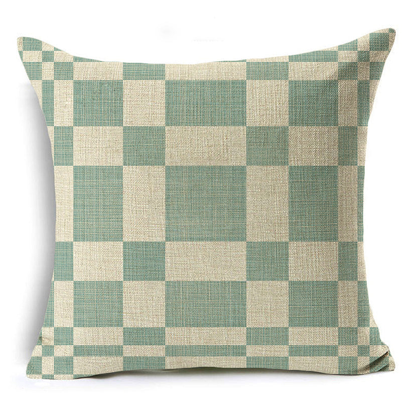 HKM-939155 Linen Peach Skin Pillowcase - Ultra Soft Cushion Cover, 45x45cm, Versatile for Any Space