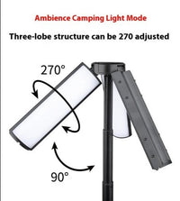HKM-939219 Rechargeable Multifunctional Camping Lantern with 54 LEDs, Telescopic Pole, and Adjustable Brightness