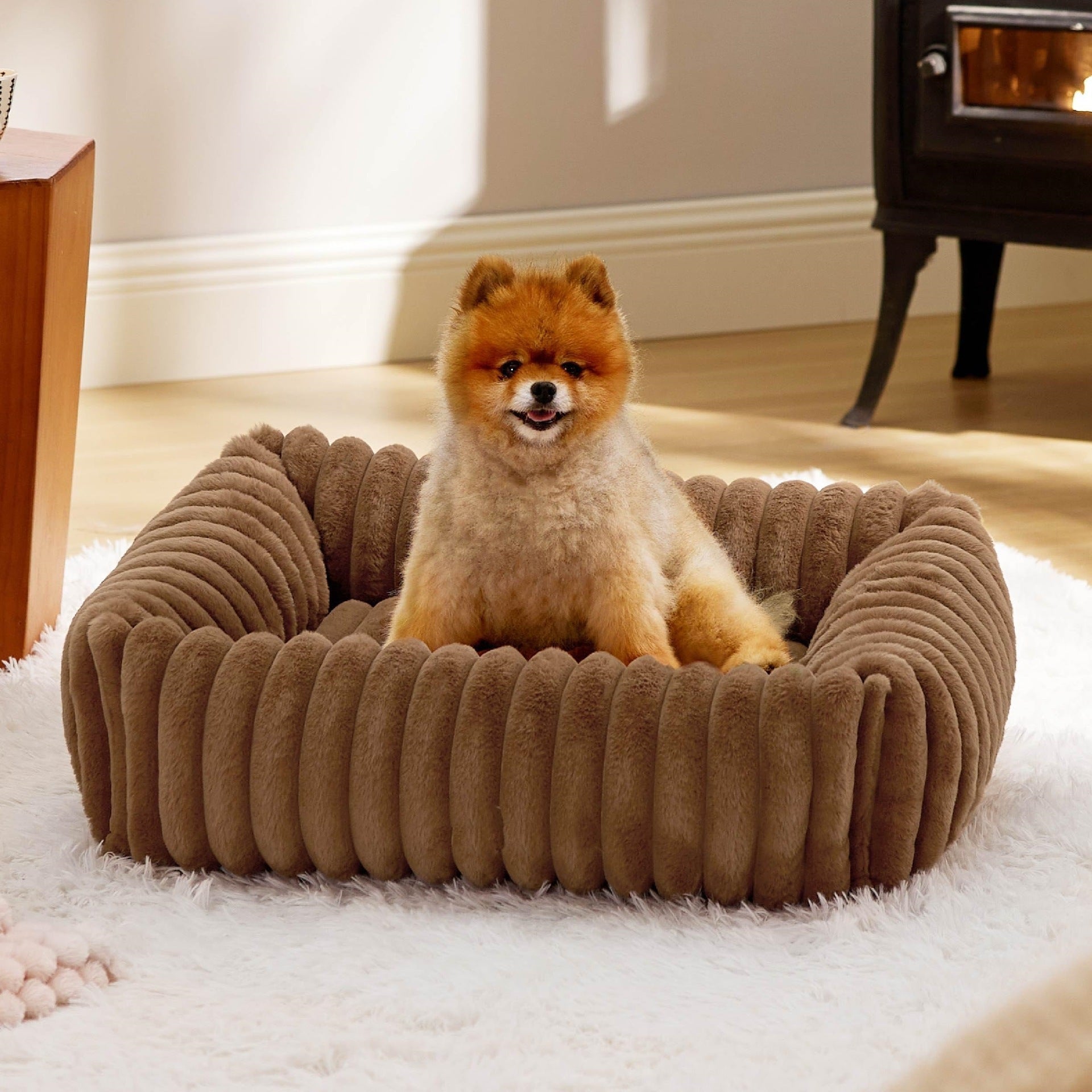 HKM-939411 Cats Bed Pet Products For Winter Warm Puppy Bed Dog Mat Goods House Beds Houses And Habitats Cushions Thing
