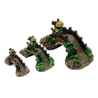 HKM-939539 Aquarium Landscape Bridge in Environmentally Friendly Resin - Multiple Sizes Available