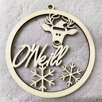 HKM-939667 Hollow Wooden Christmas Tree Pendant - DIY Carving Decorative Ornament in Various Styles