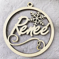 HKM-939667 Hollow Wooden Christmas Tree Pendant - DIY Carving Decorative Ornament in Various Styles