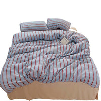 HKM-939667 Modern Minimalist Striped Duvet Cover Set - Three or Four Piece Options Available
