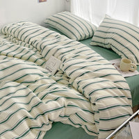 HKM-939667 Modern Minimalist Striped Duvet Cover Set - Three or Four Piece Options Available