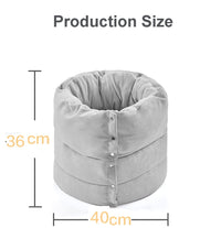 HKM-939667 Multifunctional Cylindrical Cat Bed with Soft Plush Interior and Removable Cover