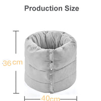 HKM-939667 Multifunctional Cylindrical Cat Bed with Soft Plush Interior and Removable Cover