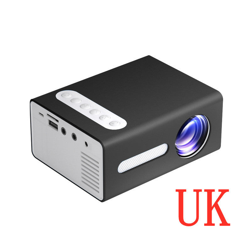 HKM-939731 1080P Mini Home Office Projector with LED Technology, Compact Design, and Multiple Input Ports